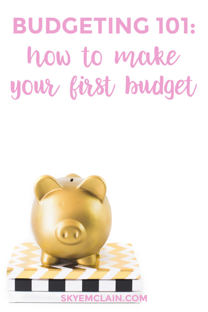 how to make your first budget